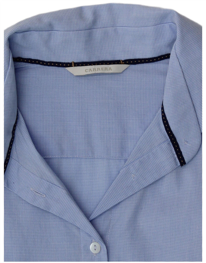 Camisa Carrera Mujer UK 12 Medium Blue Check