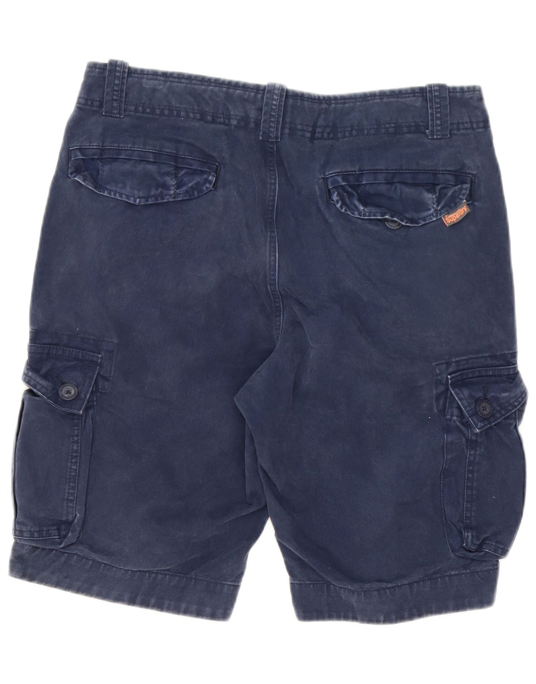 Superdry Shorts Cargo Para Hombre Grande W34 Algodón Azul Marino