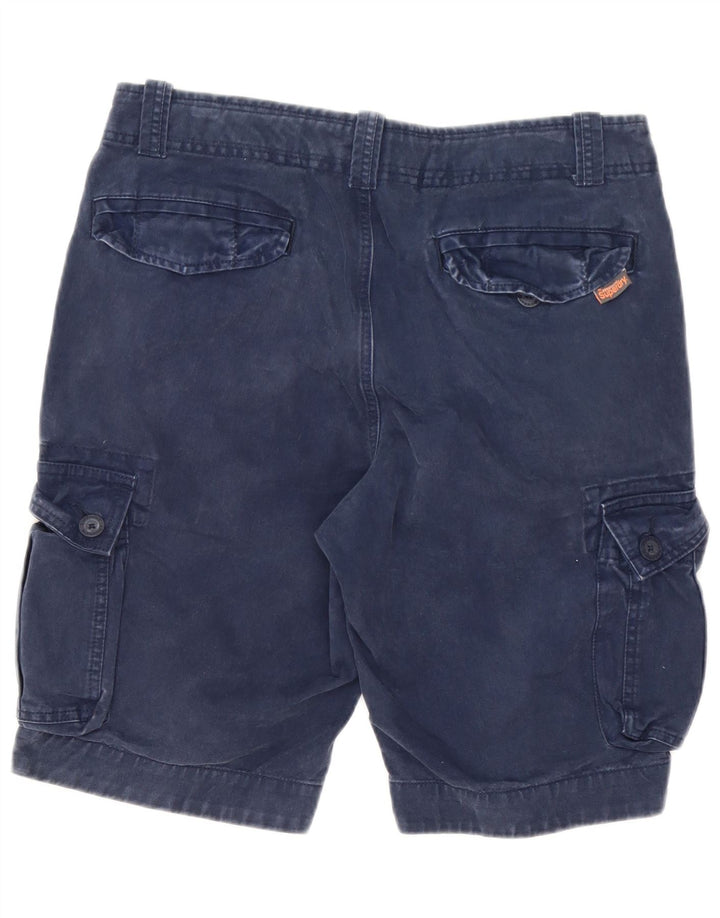 Superdry Shorts Cargo Para Hombre Grande W34 Algodón Azul Marino