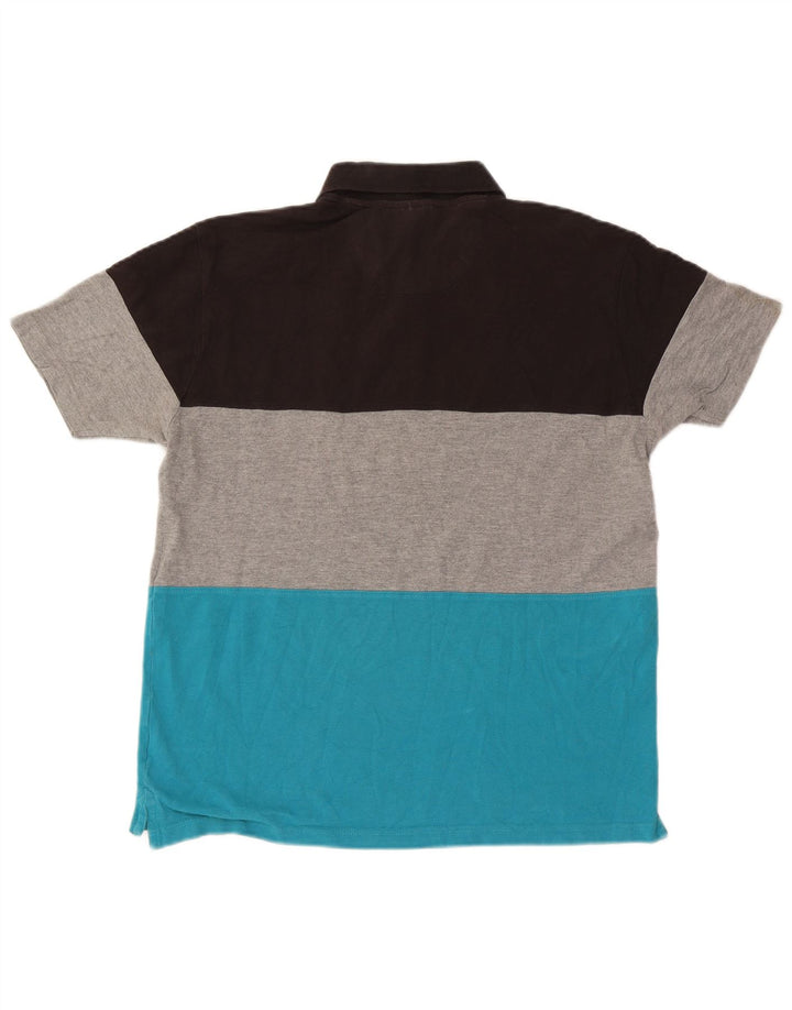 Pierre Cardin Polo gráfico para hombre con bloques de color multicolor grande
