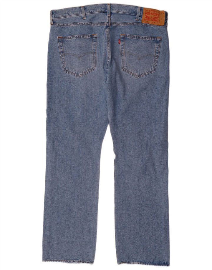 Levi's Jeans rectos desgastados 501 para hombre W38 L32 Algodón azul