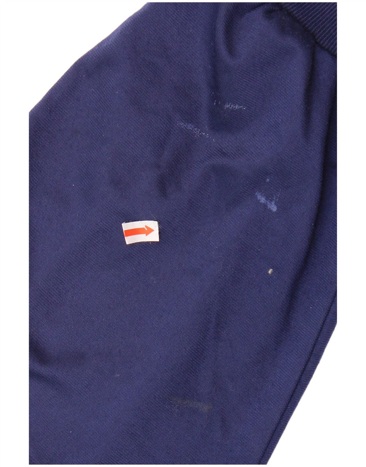 KAPPA Mens Graphic Chándal Top Chaqueta Grande Azul Marino Colorblock