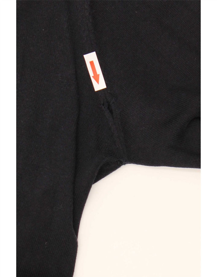 Gant Jersey De Cuello Con Cremallera Para Hombre Jersey De Algodón Azul Marino Mediano