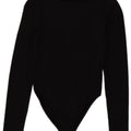 Zara Mujer Body Manga Larga UK 8 Small Poliamida Negro