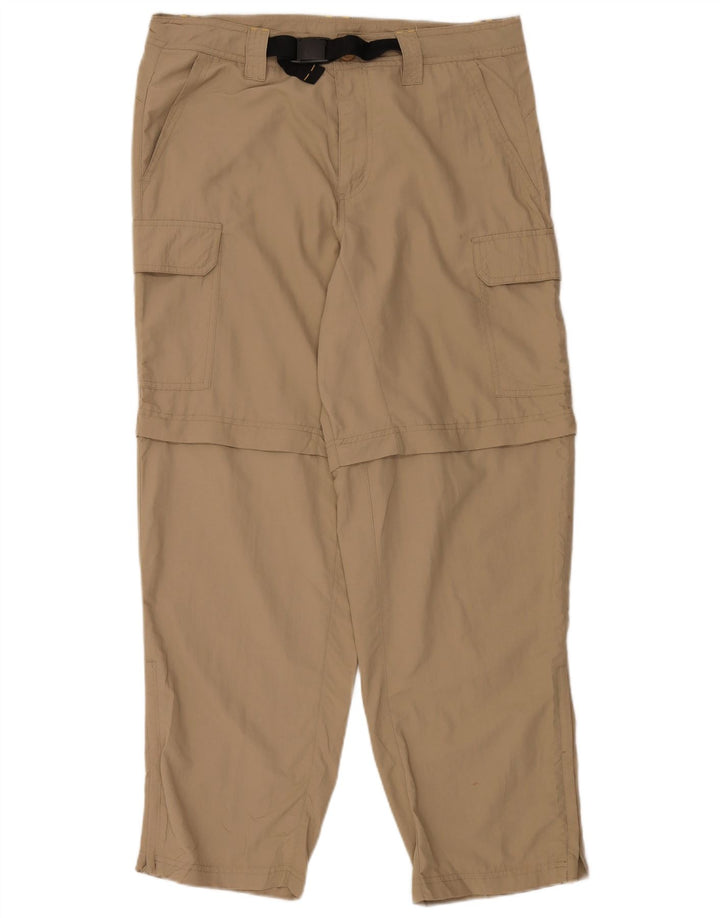 EDDIE BAUER Pantalón cargo recto para hombre W34 L30 Nylon beige