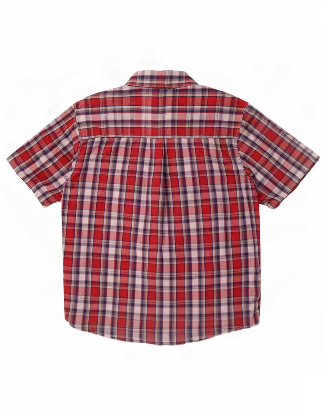 Wrangler Camisa De Manga Corta Hombre XL Red Check Cotton