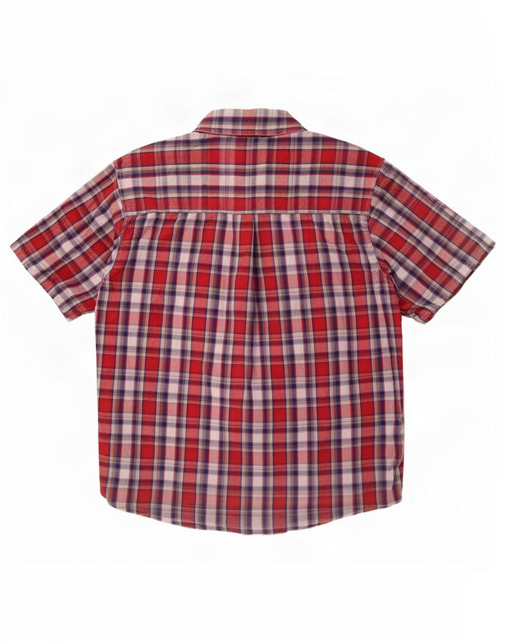 Wrangler Camisa De Manga Corta Hombre XL Red Check Cotton