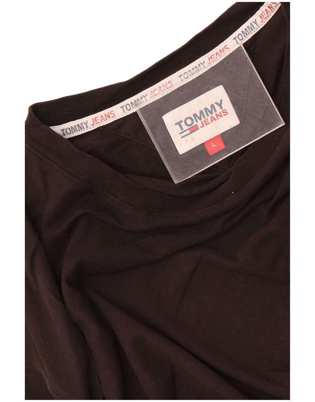 Tommy Hilfiger Hombres Top Manga Larga Grande Marrón