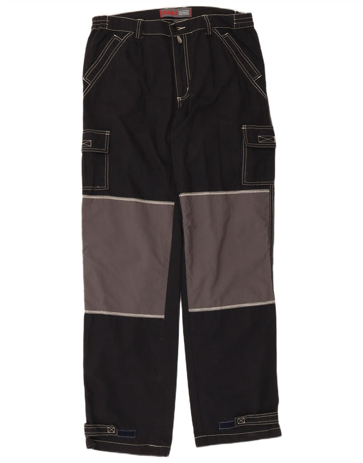 Slam Pantalones cargo para hombre IT 50 Large W36 L34 Algodón color block negro
