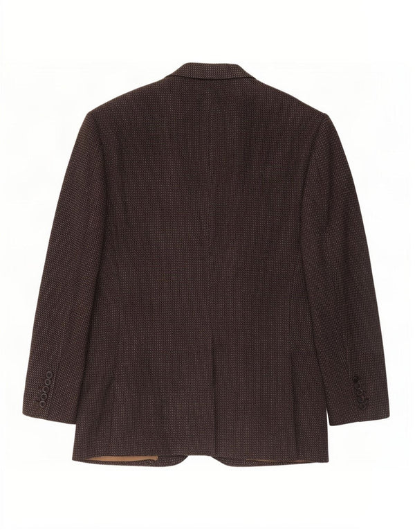 Anralfo Orsini Chaqueta tipo blazer de 2 botones para hombre UK 40 Large Brown Moteado