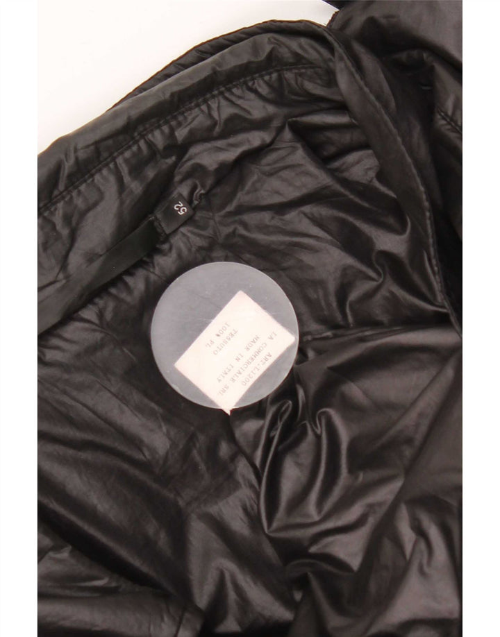 Chaqueta acolchada militar vintage para hombre IT 52 XL Poliéster negro