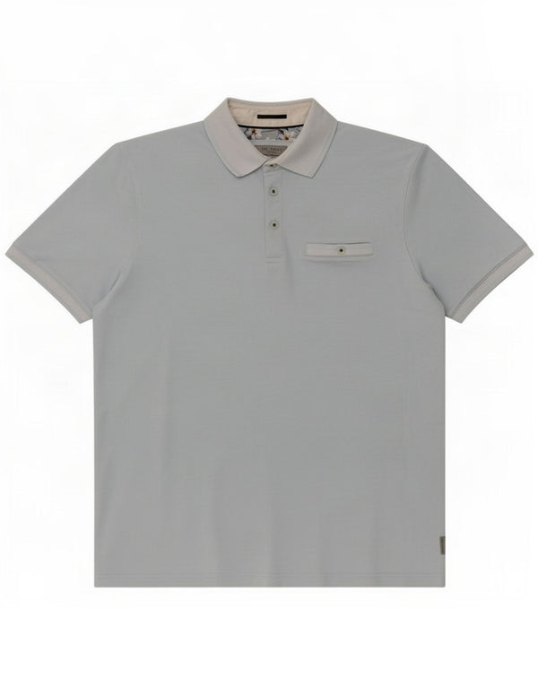 Ted Baker Polo para hombre Talla 5 XL Azul Modal