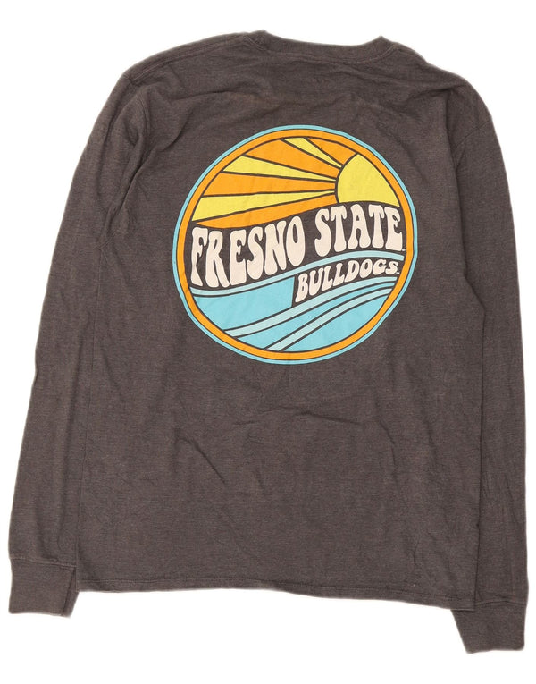 Champion Fresno State Bulldogs Camiseta gráfica de manga larga gris medio para hombre