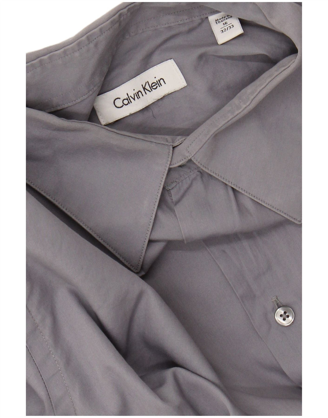 CALVIN KLEIN Camisa para hombre Talla 16 Grande Azul
