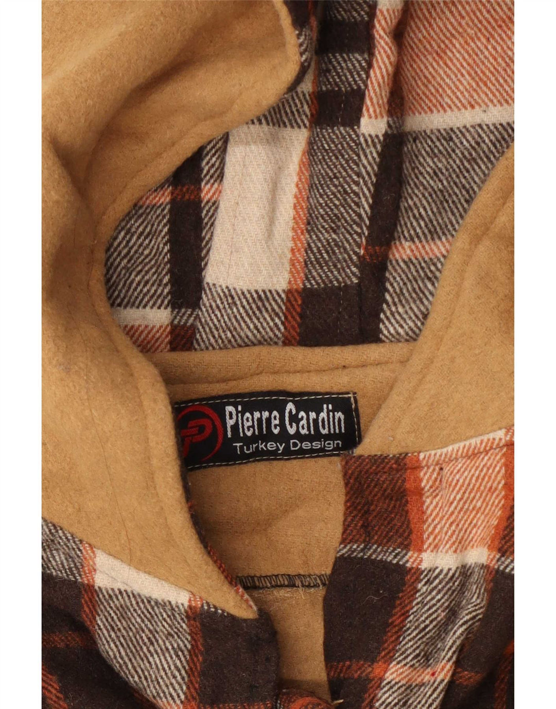 Pierre Cardin Camisa de franela para mujer UK 44 Medium Brown Gingham