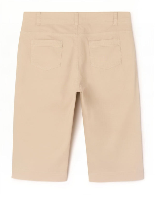 Marks & Spencer Pantalones Capri para Mujer UK 20 2XL W40 L20 Lino Blanco