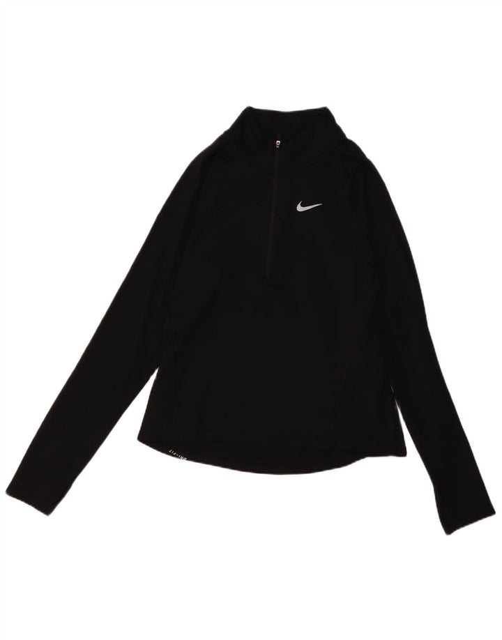 Nike Dri Fit - Chándal con cremallera y cuello para mujer, talla S, color negro