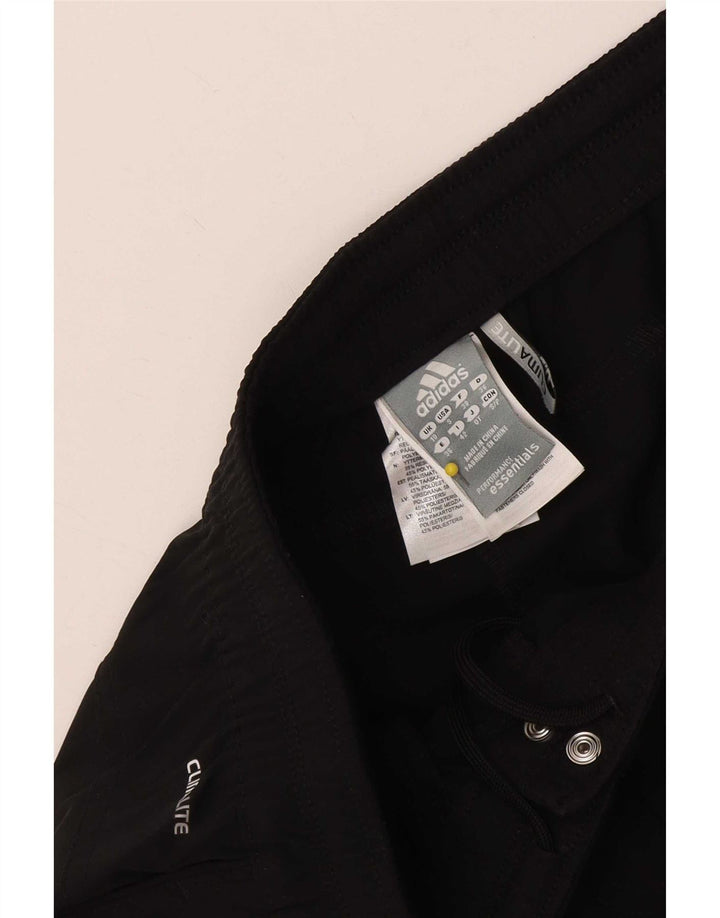 Adidas Mujer Climalite Chándal Pantalones UK 10 Pequeño Negro Poliéster