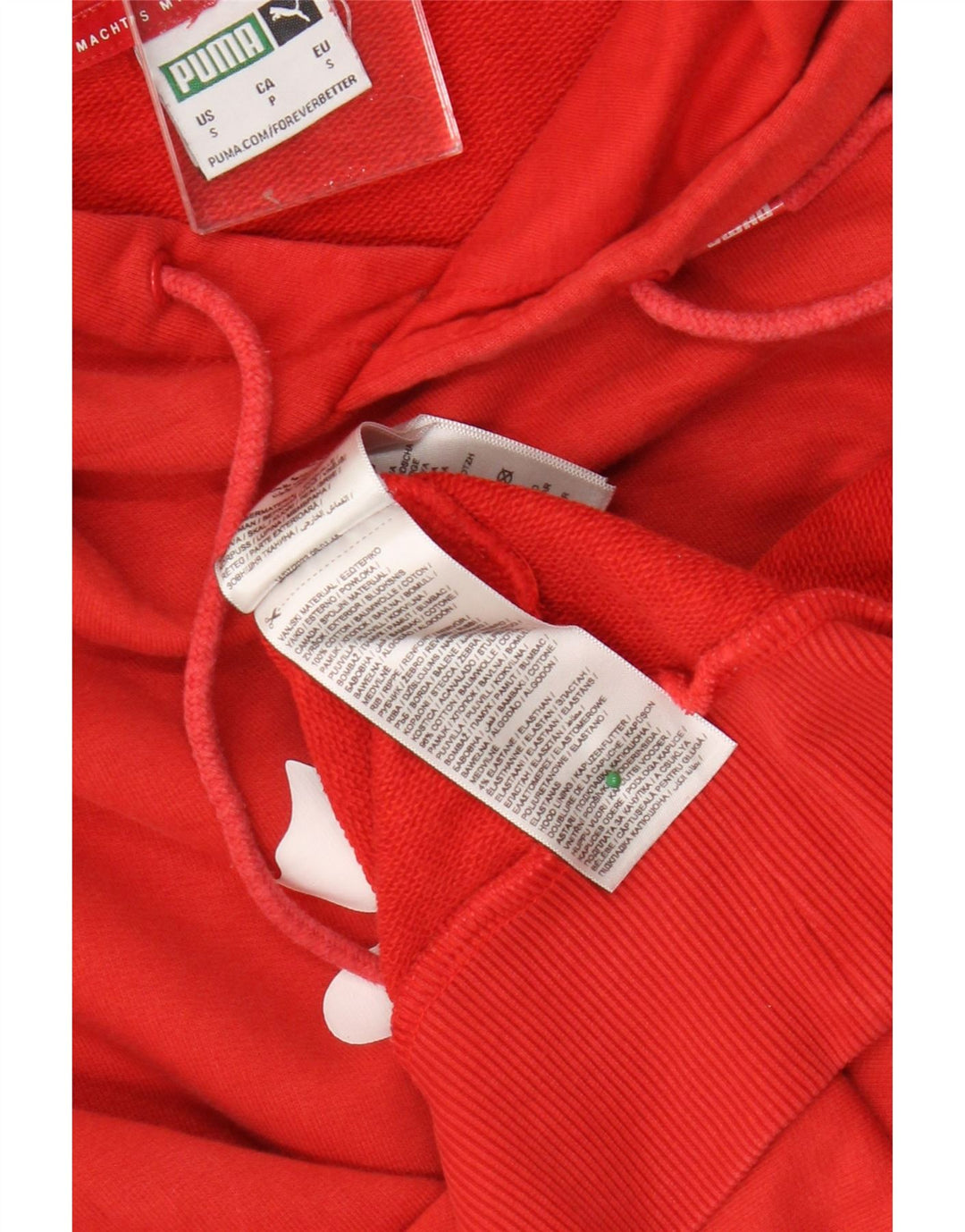 Puma Hombre Graphic Sudadera con capucha Jumper Small Rojo Algodón