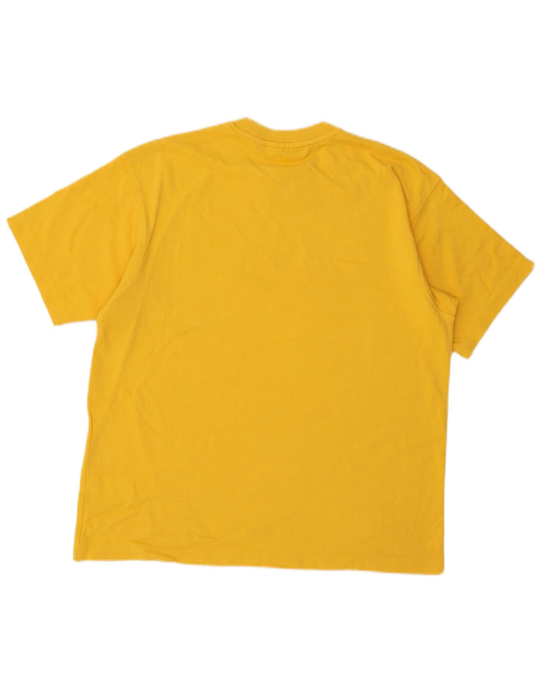 Adidas Hombre Humanrace Camiseta Top Algodón Amarillo Medio