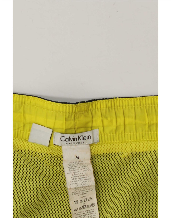 Calvin Klein Shorts De Baño Gráfico Para Hombre Poliéster Azul Marino Medio