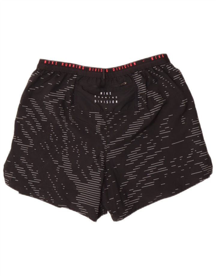Nike Pantalones cortos deportivos con gráficos para hombre, tamaño mediano, negro geométrico