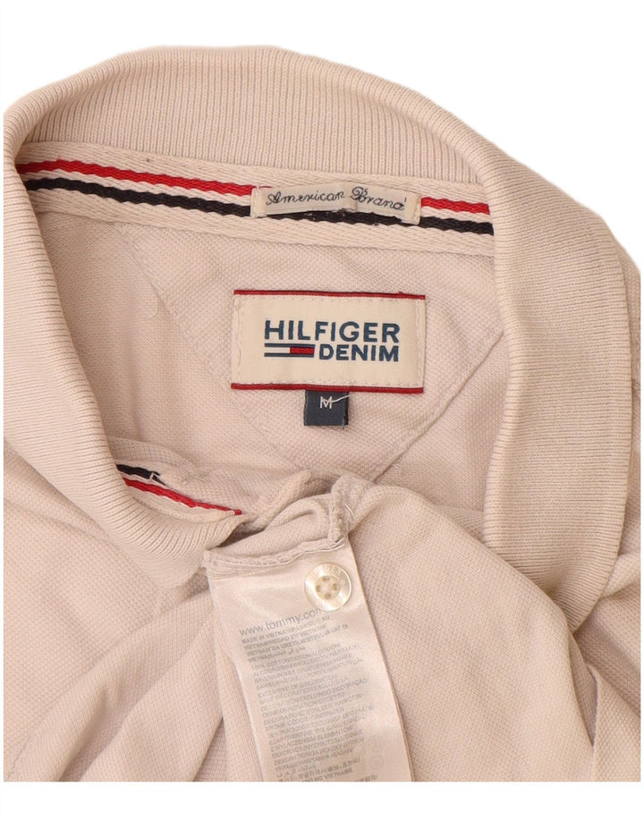 TOMMY HILFIGER Polo para hombre Medium Off White Cotton