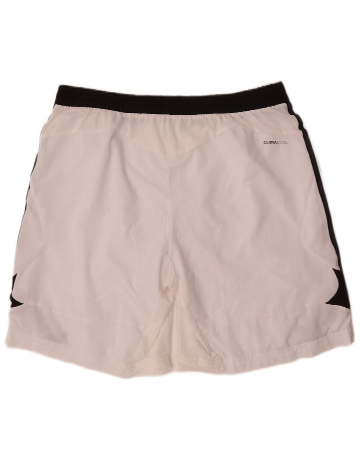 Adidas Mens Climacool Sport Shorts Grande Blanco Colorblock Poliéster
