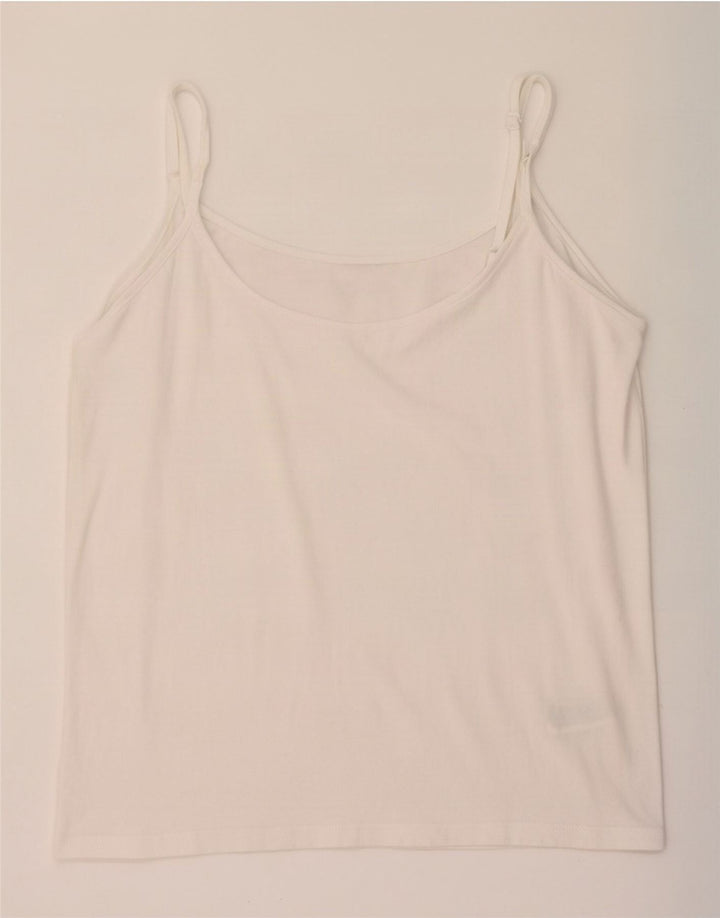 Camiseta de tirantes para mujer Fat Face UK 44 Grande Algodón blanco