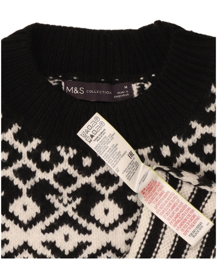 Marks & Spencer - Jersey de cuello redondo para mujer, talla 40, talla M, color negro