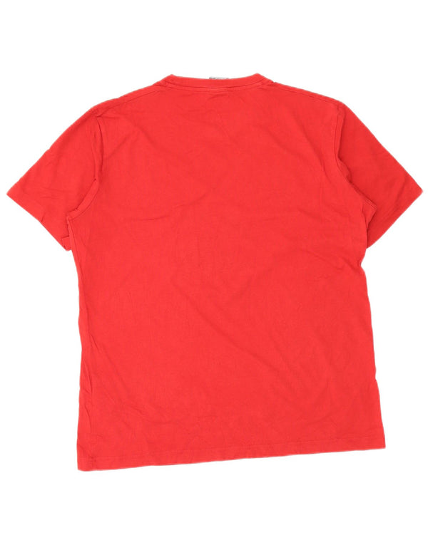 Champion Camiseta estampada Stanford para hombre Top mediano de algodón rojo