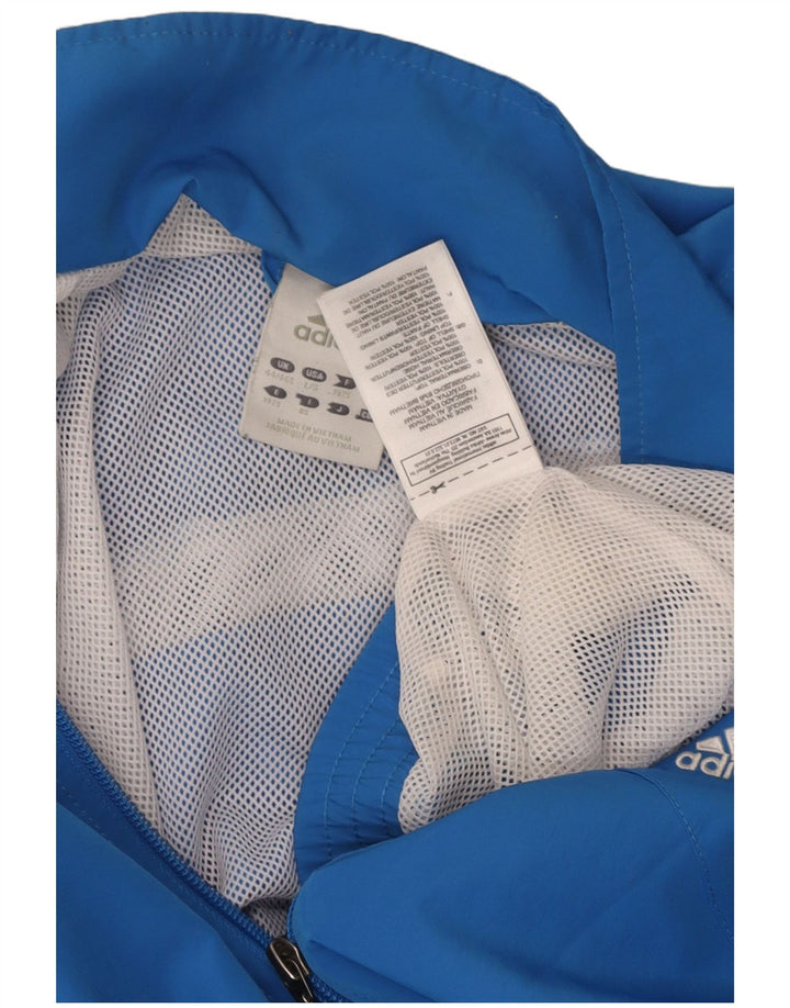 ADIDAS Mens Tracksuit Top Jacket UK 44/46 Large Blue Colourblock Polyester