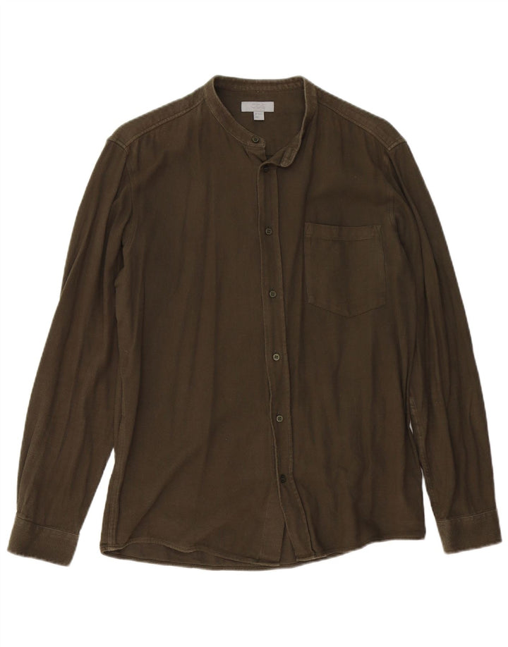 Camisa Cos para hombre pequeña de algodón caqui