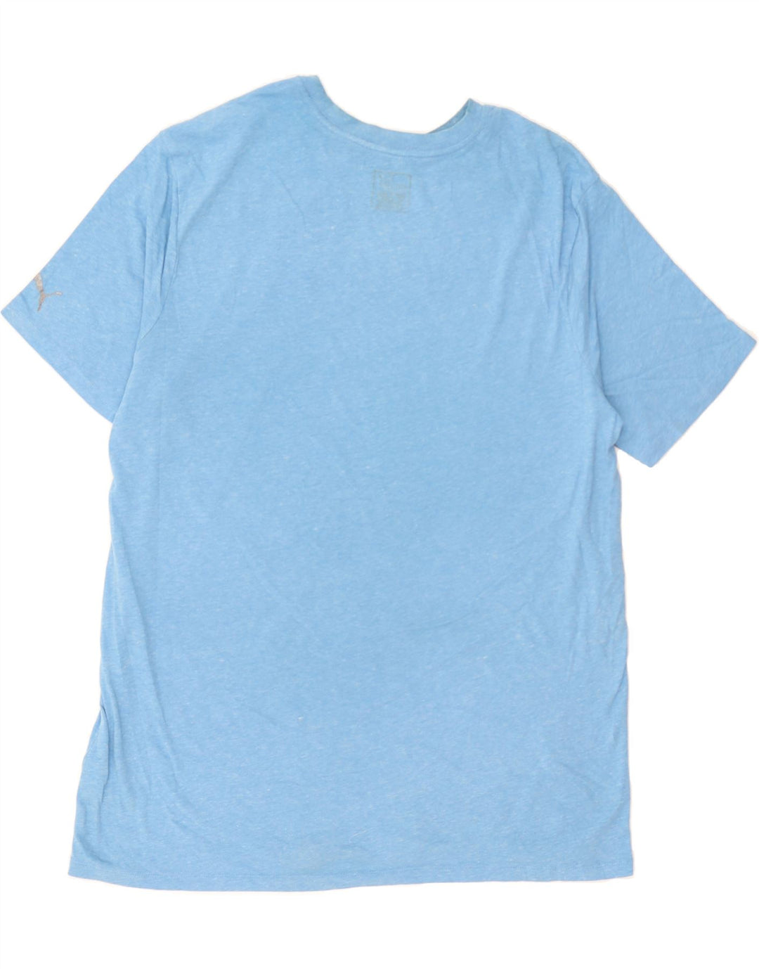 PUMA Mens Graphic T-Shirt Top Large Blue Polyester Vintage Puma and Second-Hand Puma from Messina Hembry 