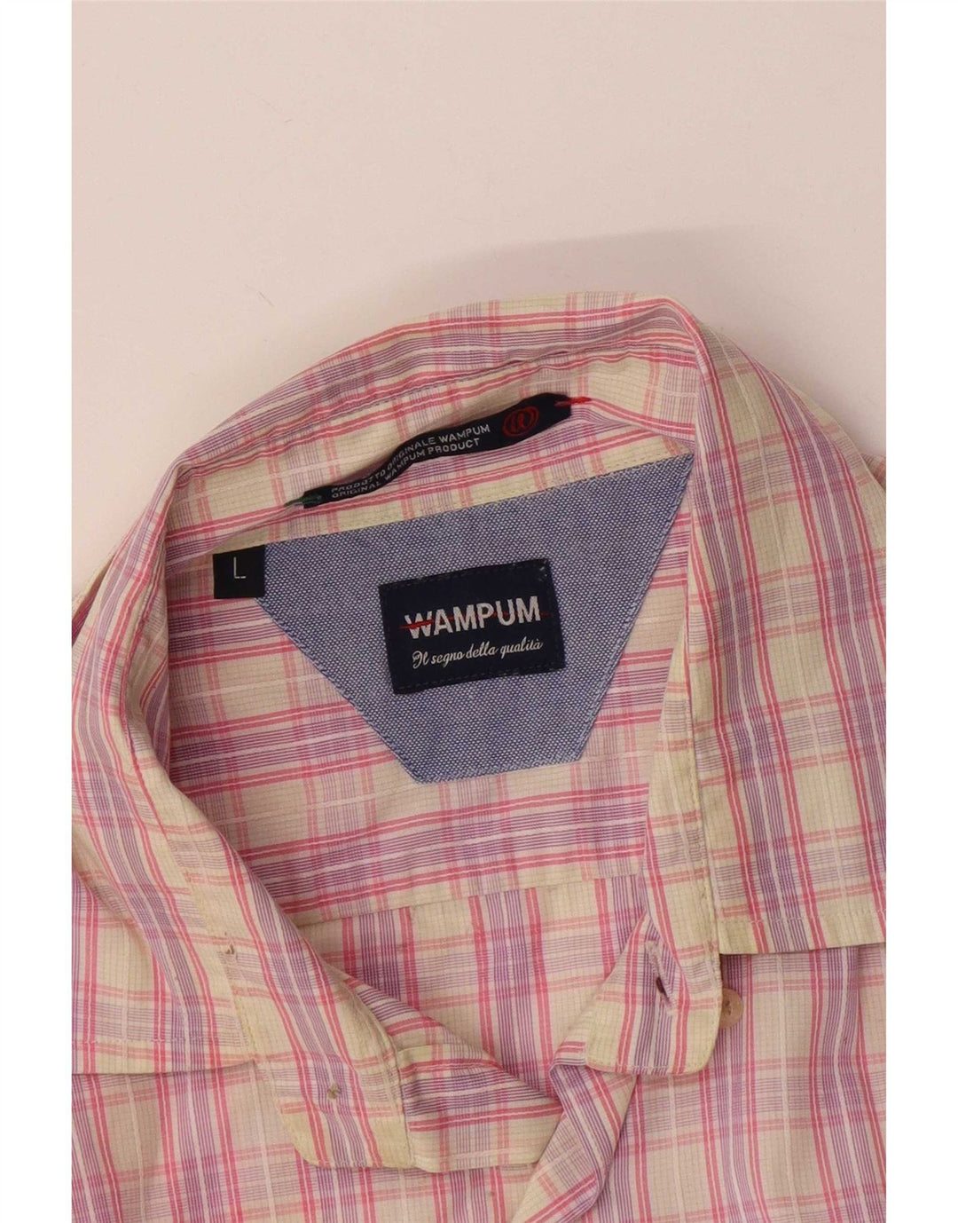 Camisa Wampum para hombre con cuadros rosas grandes