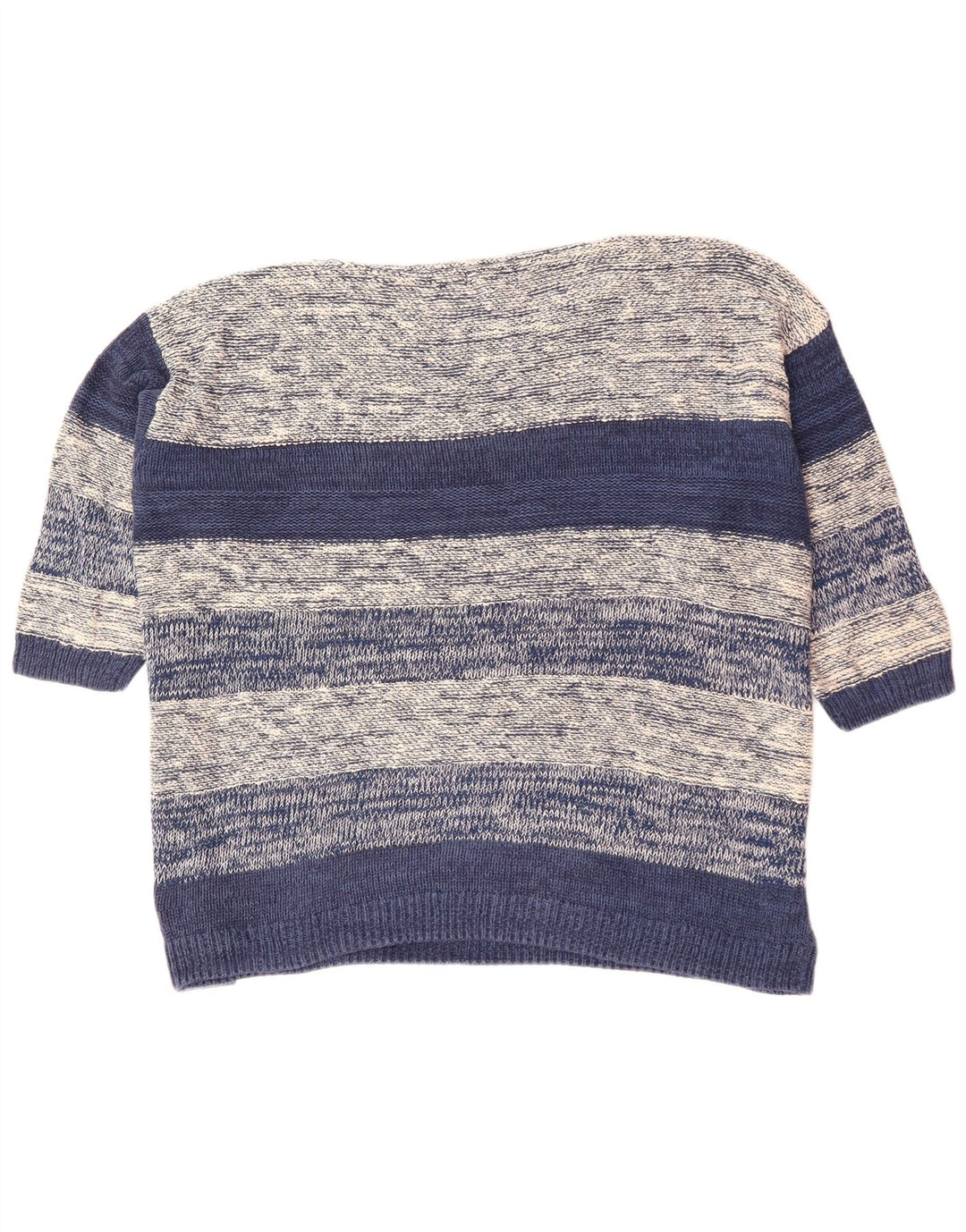 CHAPS Suéter tipo jersey para mujer con manga 3/4 y cuello barco UK 22 3XL Gris a rayas