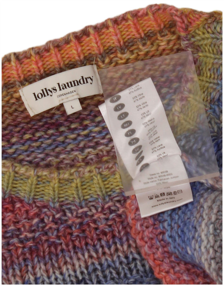 LOLLYS LAUNDRY Suéter tipo jersey con cuello redondo para mujer UK 40 Grande Multicolor