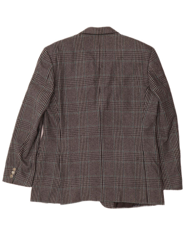 Pierre Cardin Chaqueta Blazer de 2 Botones para Hombre IT 54 2XL Gris a Cuadros Lana clásica