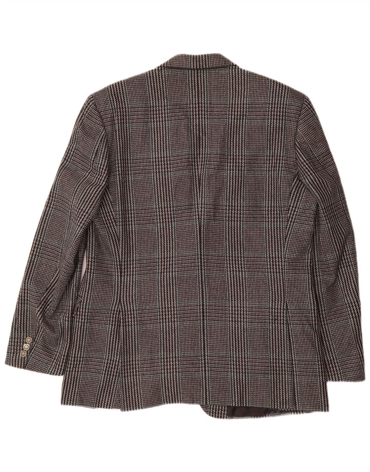 Pierre Cardin Chaqueta Blazer de 2 Botones para Hombre IT 54 2XL Gris a Cuadros Lana clásica