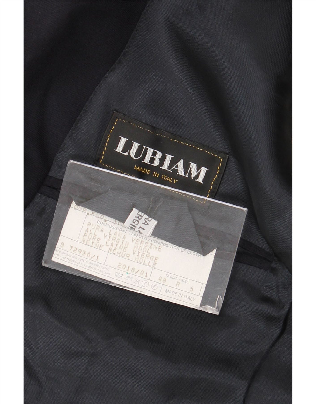 Lubiam Chaqueta tipo blazer con doble botonadura para hombre IT 48 Azul marino mediano