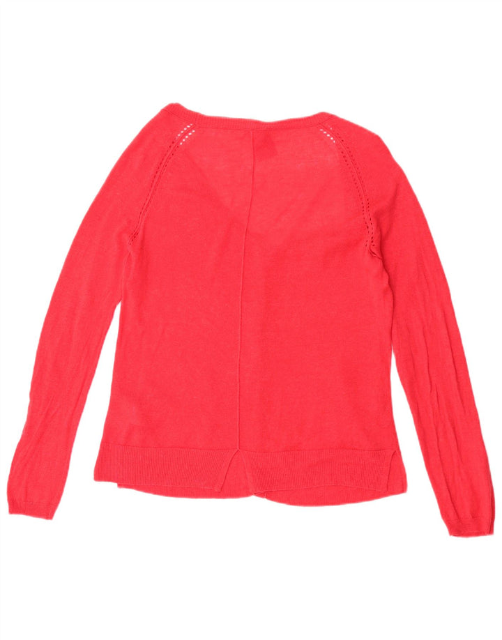 White Stuff Cárdigan para mujer, talla 40, talla mediana, lino rojo