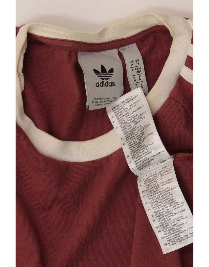 Camiseta Adidas Hombre Top Medium Borgoña Algodón