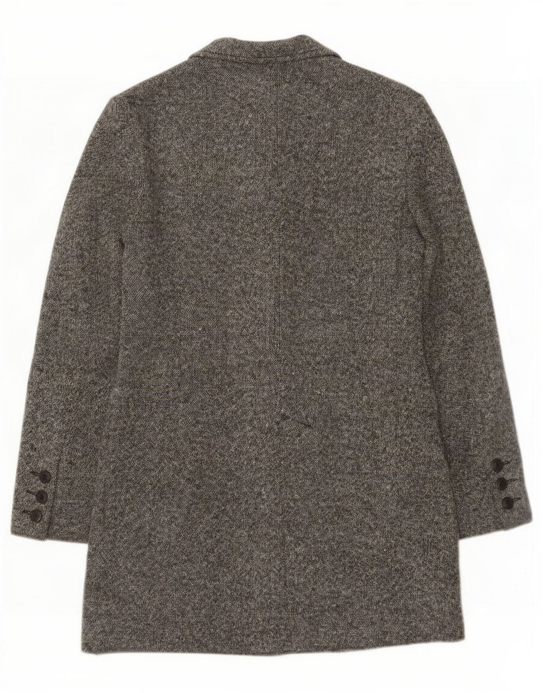 Zara Mujer Abrigo Extragrande EU 38 Pequeño Lana Gris
