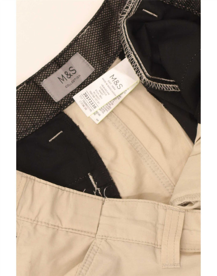 Marks & Spencer Pantalones cortos tipo cargo para hombre W36 Algodón beige grande