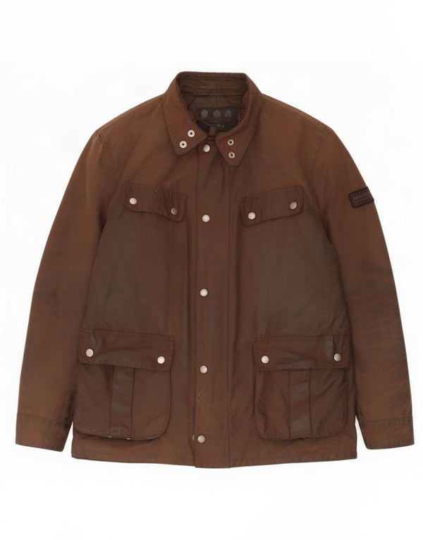 Barbour Chaqueta de algodón encerado para hombre Reino Unido 40 Marrón grande