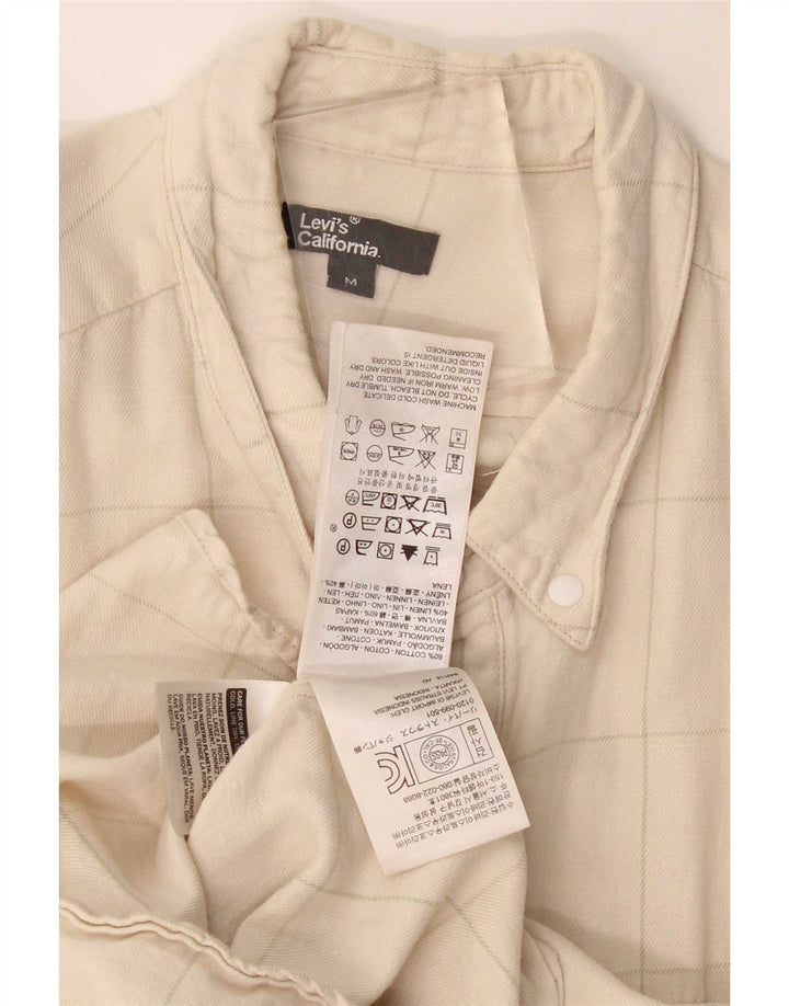 Camisa Levi's Hombre Algodón Cuadros Beige Medio