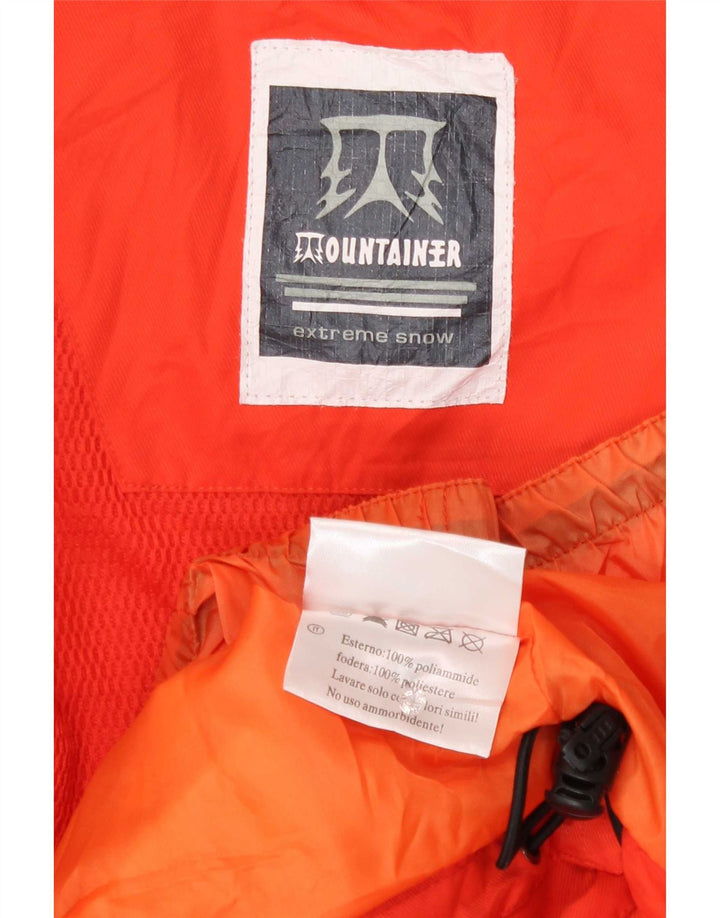 Vintage mujer chaqueta de esquí Reino Unido 16 grande rojo colorblock poliamida