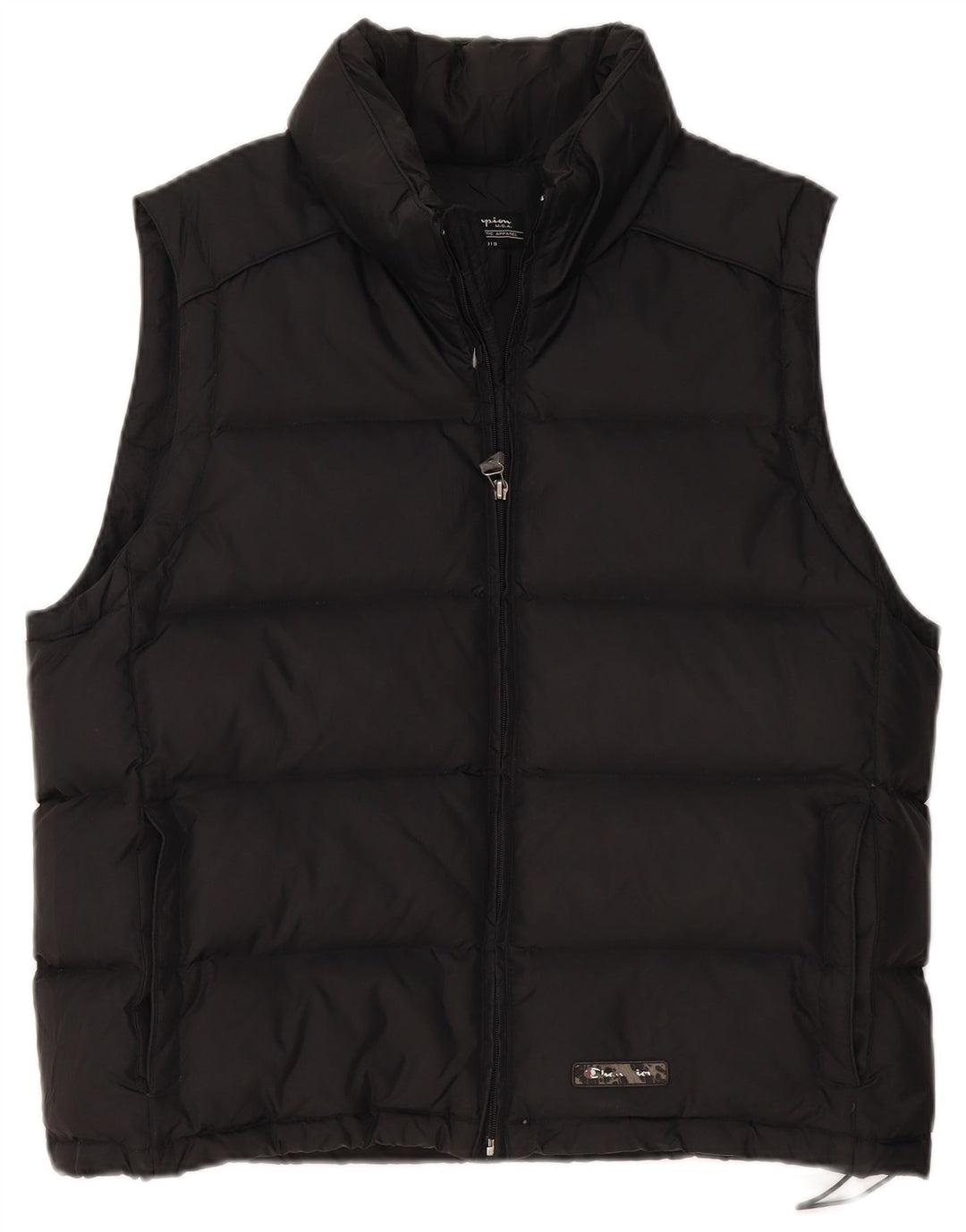 Champion Chaleco Acolchado Para Hombre Grande Poliamida Negra