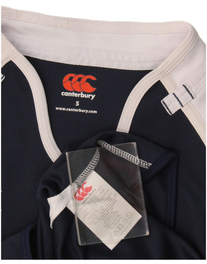 Canterbury - Camiseta gráfica para hombre, talla pequeña, color azul marino, poliéster