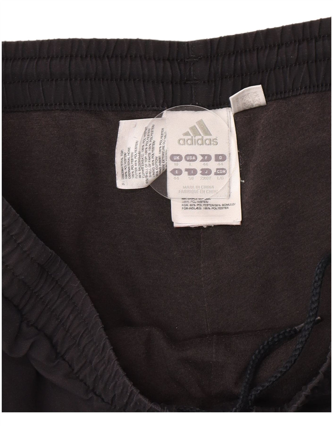 Adidas Pantalones de chándal para mujer ES 40 XL Poliéster negro